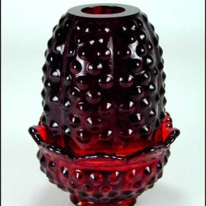 Ruby Red Fenton Fairy Lamp