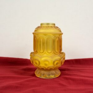Frosted Amber Moon & Stars Fairy Lamp
