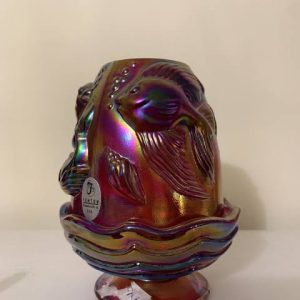 Fenton Hand Painted Koi Fairy Lamp