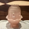 Vintage Westmoreland Glass Wakefield Pink Satin Fairy Lamp No Chips! Nice!!